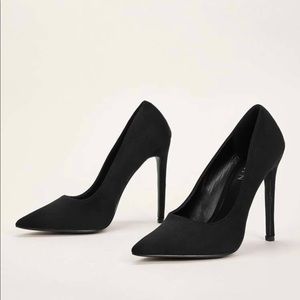 Black Point Toe Court Stiletto Heels
